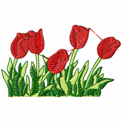Flowers And Tree Embroidery Design 1 Flowers And Tree Embroidery Design 1